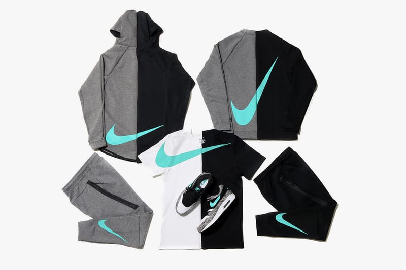Nike & atmos Release A "Big Swoosh" Tech Fleece Collection Inspired by the Air Max 1 "Elephant"