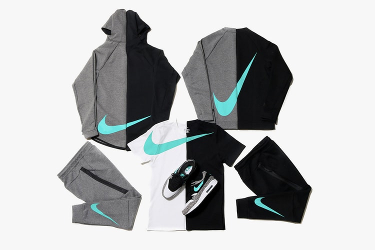 Nike & atmos Release A "Big Swoosh" Tech Fleece Collection Inspired by the Air Max 1 "Elephant"