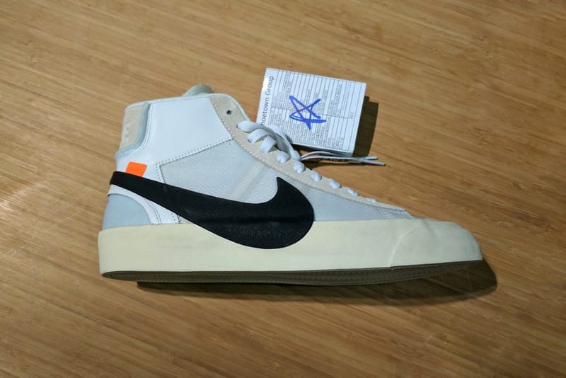 off white nike blazer mid