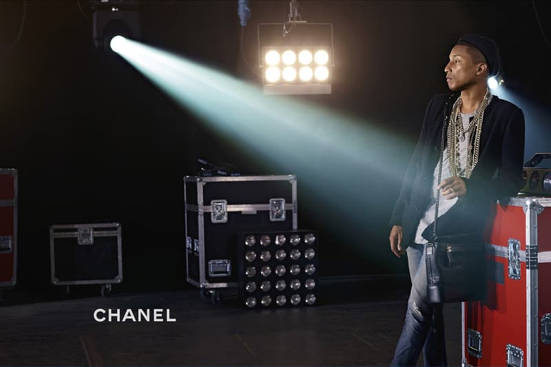 Pharrell Williams Wearing Chanel Gabrielle Bag