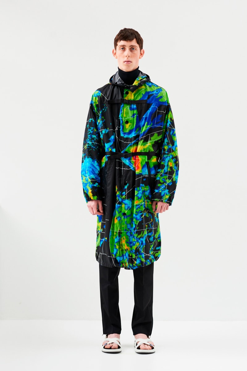 Prada Printed Map Parka