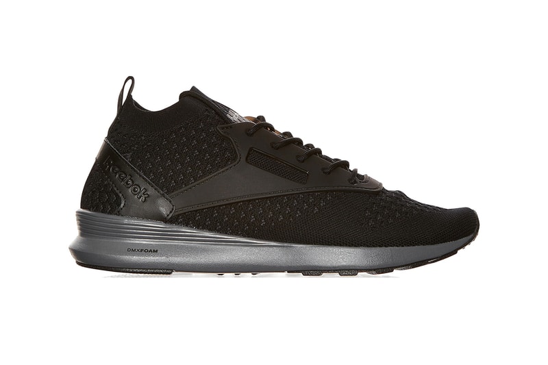 Reebok Black Gray Zoku Runner Ultraknit