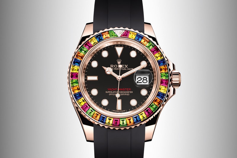 Rolex Yacht-Master 40 Multicolor Gem Set Bezel Sapphire Tsavorite Diamond