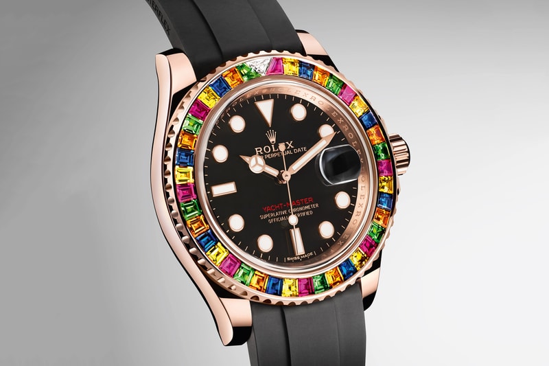Rolex Yacht-Master 40 Multicolor Gem Set Bezel Sapphire Tsavorite Diamond