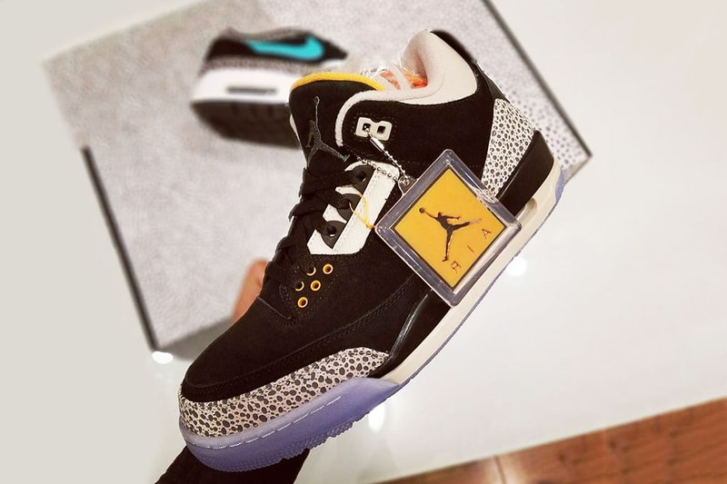 Air Jordan 3 Safari in atmos Collaboration Pack