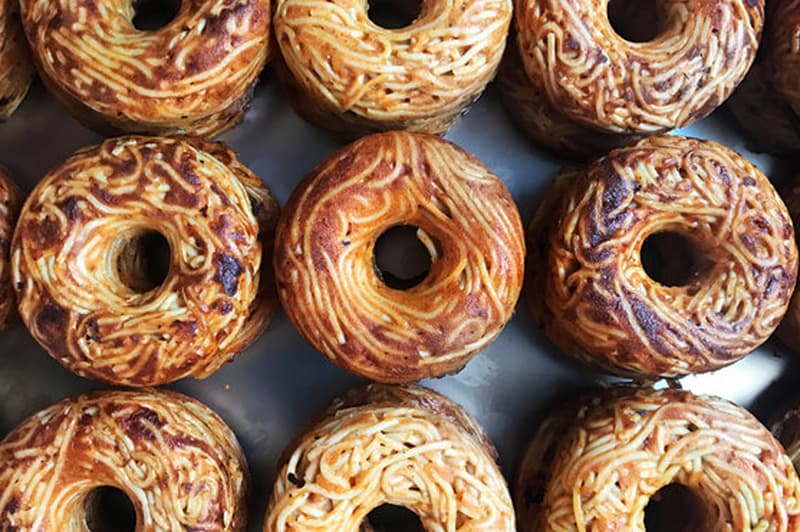 Spaghetti Donuts Doughnuts Pop Pasta Smorgasburg NYC New York City