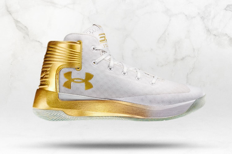 Stephen Curry's New Under Armour CURRY 3ZER0 Launches in Limited Edition Gold