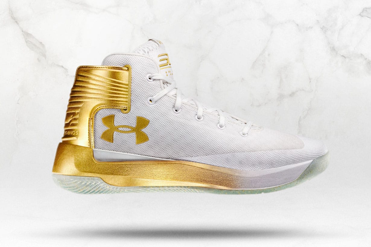 curry gold shoes