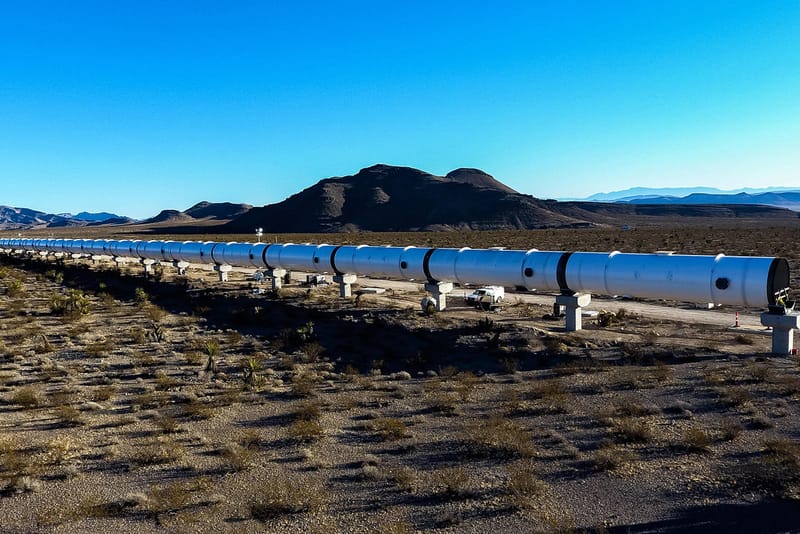 The Blisteringly Fast Hyperloop One Test Track Is Nearly Complete