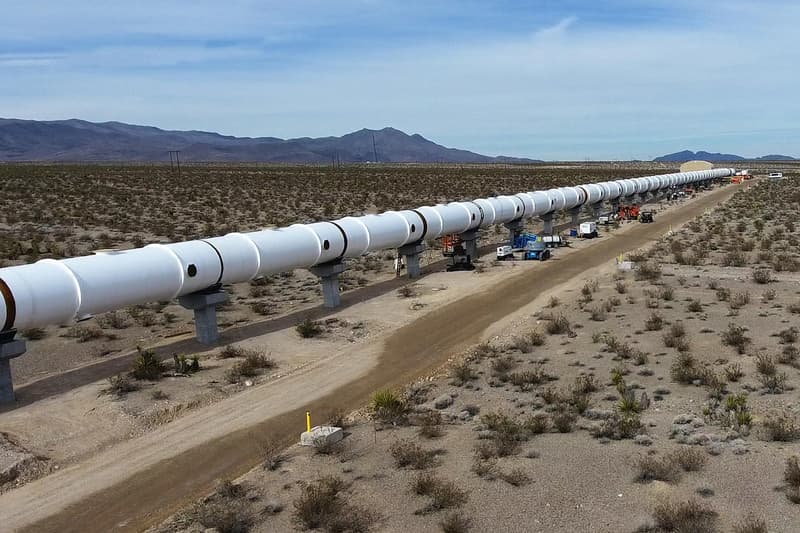 Hyperloop One Test Track Nears Completion Elon Musk Nevada