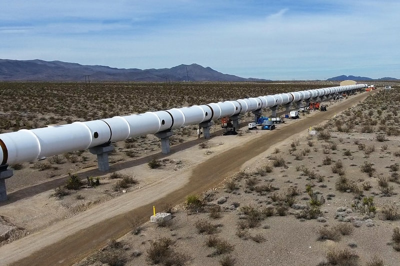 Тестовый трек Hyperloop One близок к завершению Илон Маск, Невада