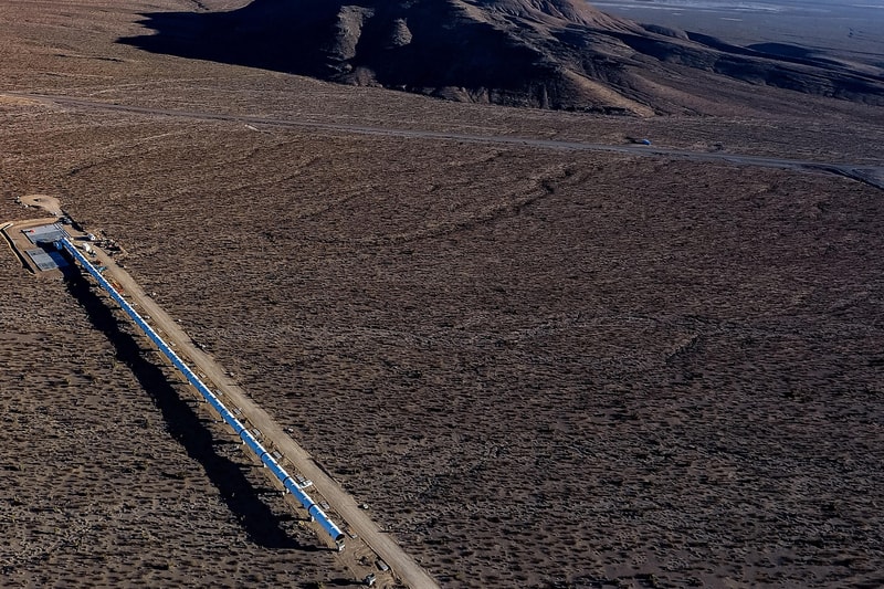 Тестовый трек Hyperloop One близок к завершению Илон Маск, Невада