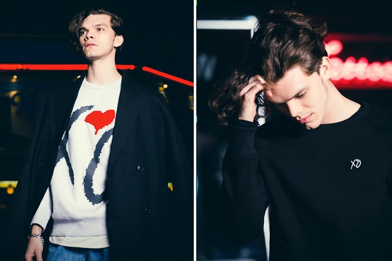 The Weeknd H&M "Spring Icons" Lookbook XO coat bomber jacket sweatshirt