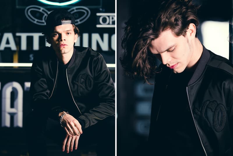 The Weeknd H&M "Spring Icons" Lookbook XO coat bomber jacket sweatshirt
