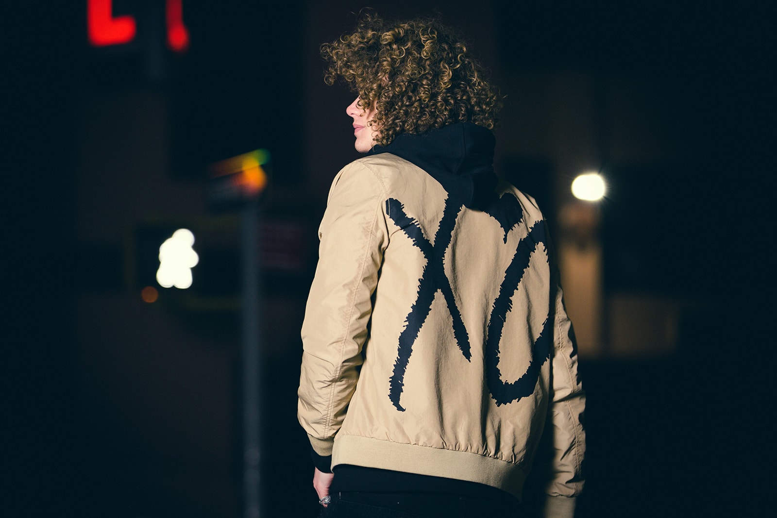 The Weeknd H&M "Spring Icons" Lookbook XO coat bomber jacket sweatshirt
