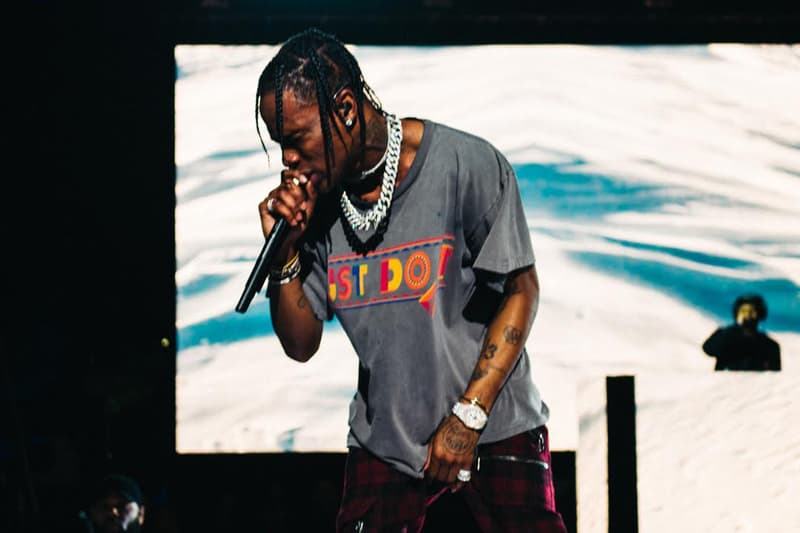 Travis Scott Plays Surprise Show at Nike Air Pop-Up Shop on La Brea Ave Tonight