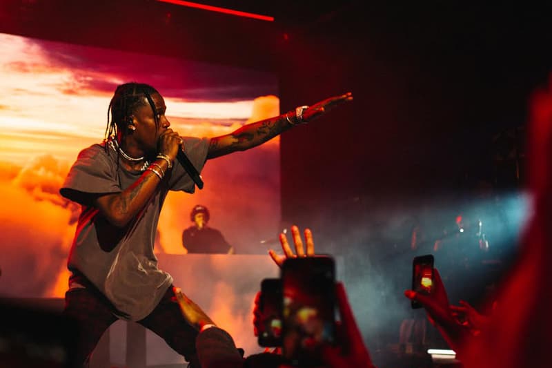 Travis Scott Plays Surprise Show at Nike Air Pop-Up Shop on La Brea Ave Tonight