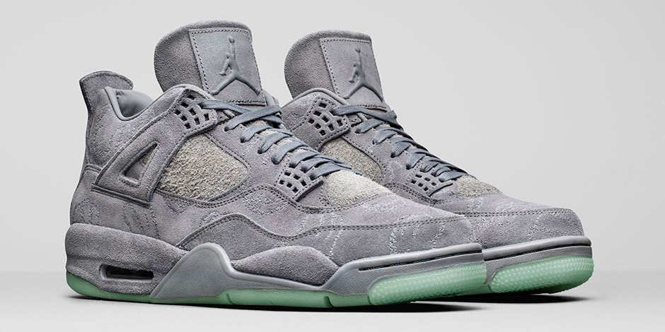 Jordan retro 4 grey suede Clearance