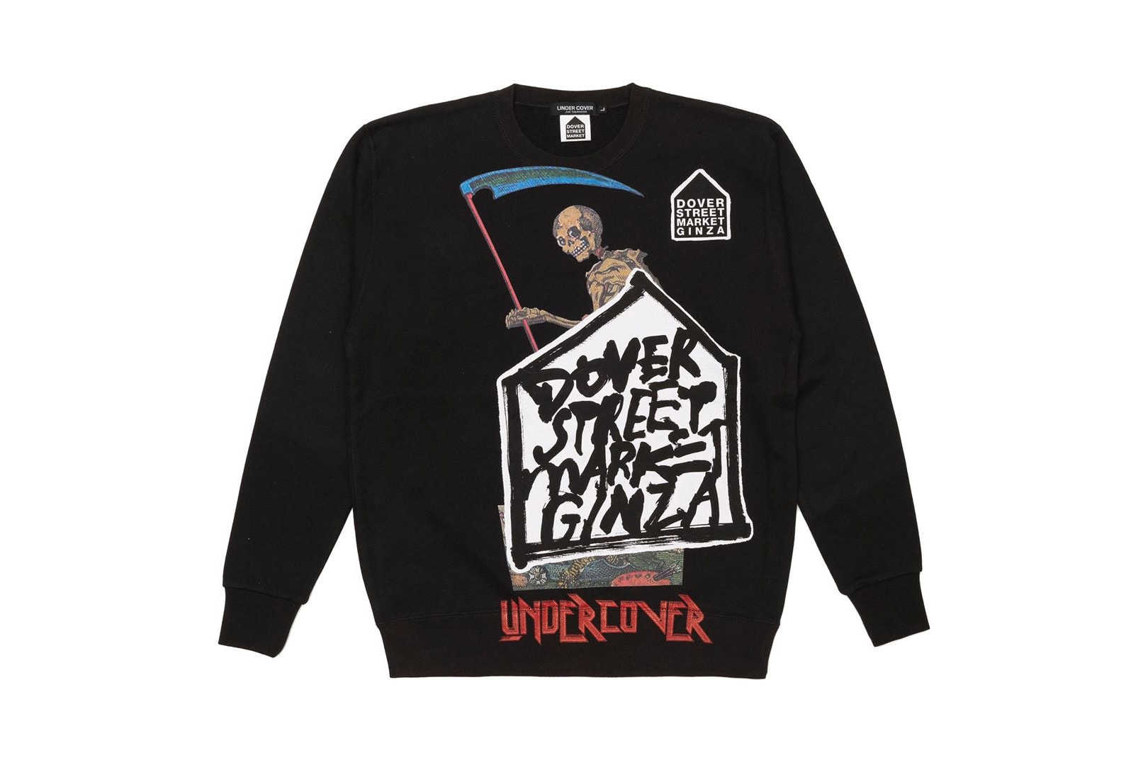 UNDERCOVER Dover Street Market Ginza 5th Anniversary Chaos and Balance Reaper Crewneck Front