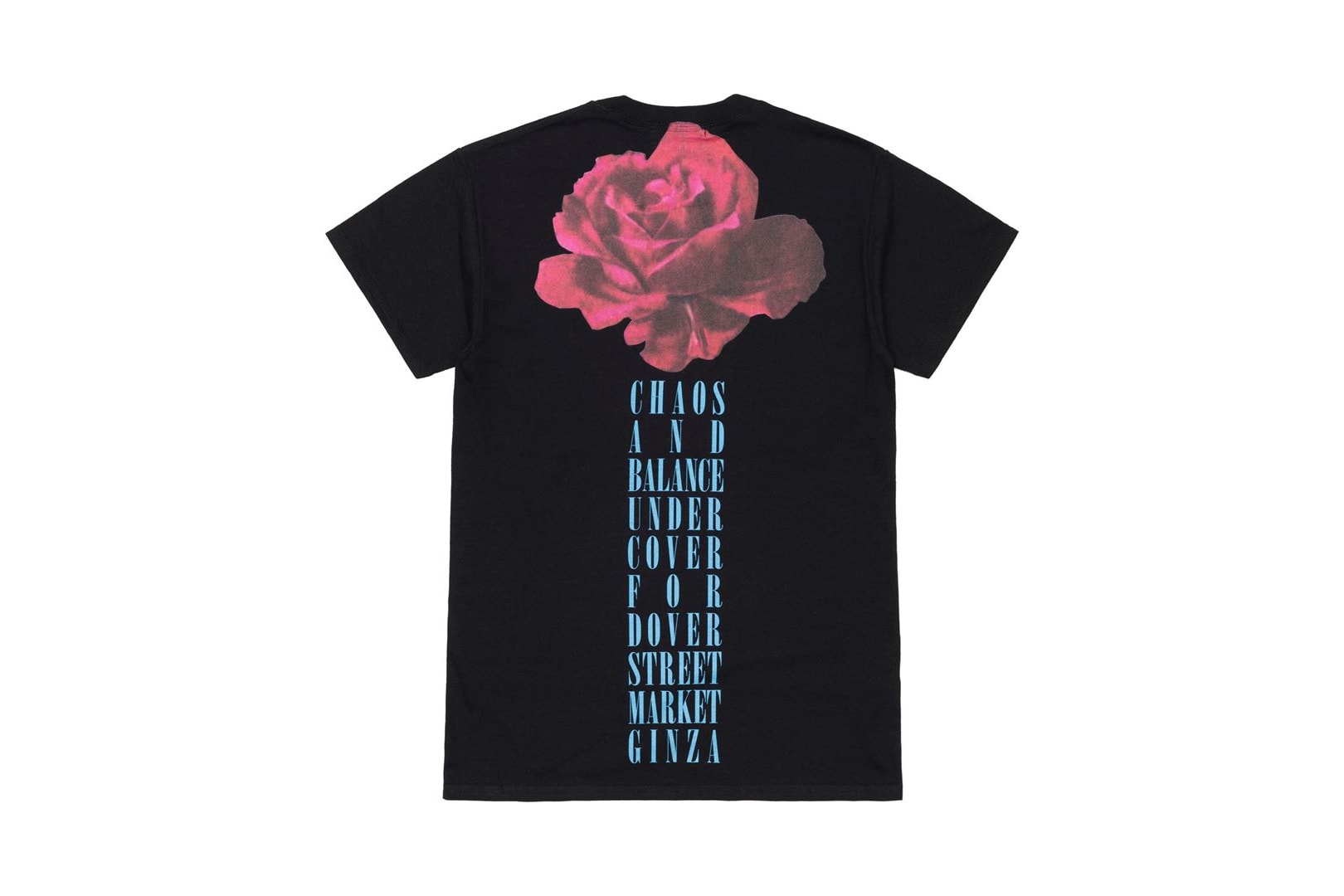 UNDERCOVER Dover Street Market Ginza 5th Anniversary Chaos and Balance Rose T-Shirt Back