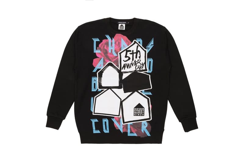 UNDERCOVER Dover Street Market Ginza 5th Anniversary Chaos and Balance Rose Crewneck Front