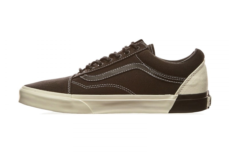 Vans Old Skool Color Block Brown And White