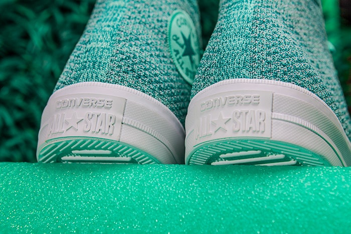 Converse Chuck Taylor All-Star x Nike Flyknit Teal Colorway Heel