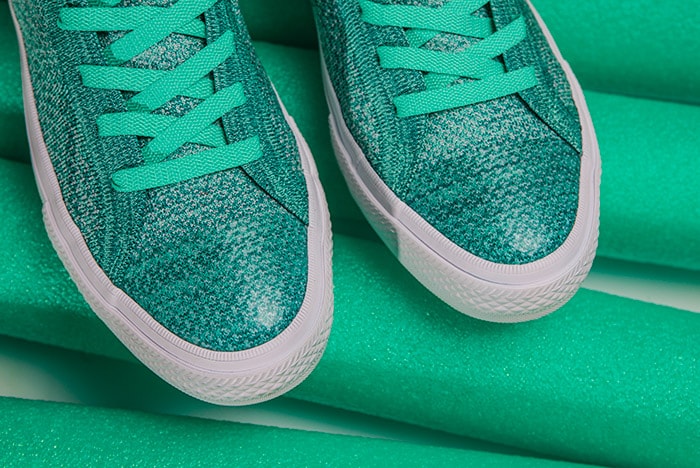 Converse Chuck Taylor All-Star x Nike Flyknit Teal Colorway Toe Box