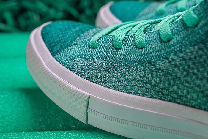Converse Chuck Taylor All-Star x Nike Flyknit Teal Colorway Side View