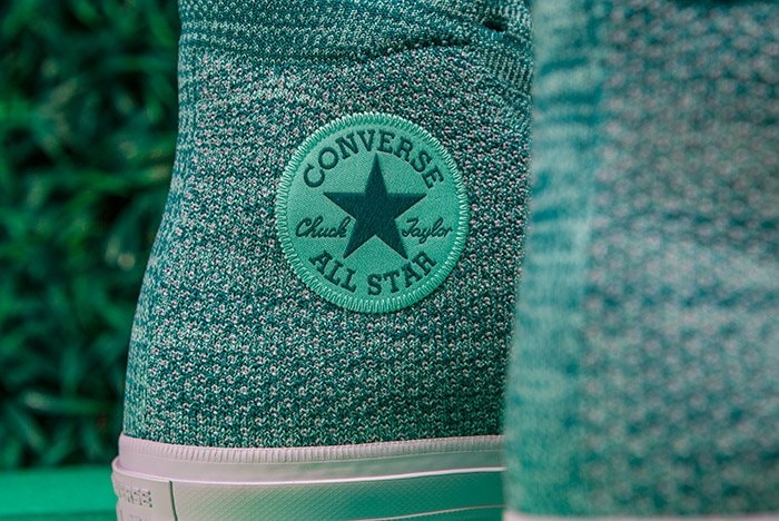Converse Chuck Taylor All-Star x Nike Flyknit Teal Colorway Logo