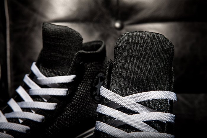 Converse Chuck Taylor All-Star x Nike Flyknit Black Colorway Laces