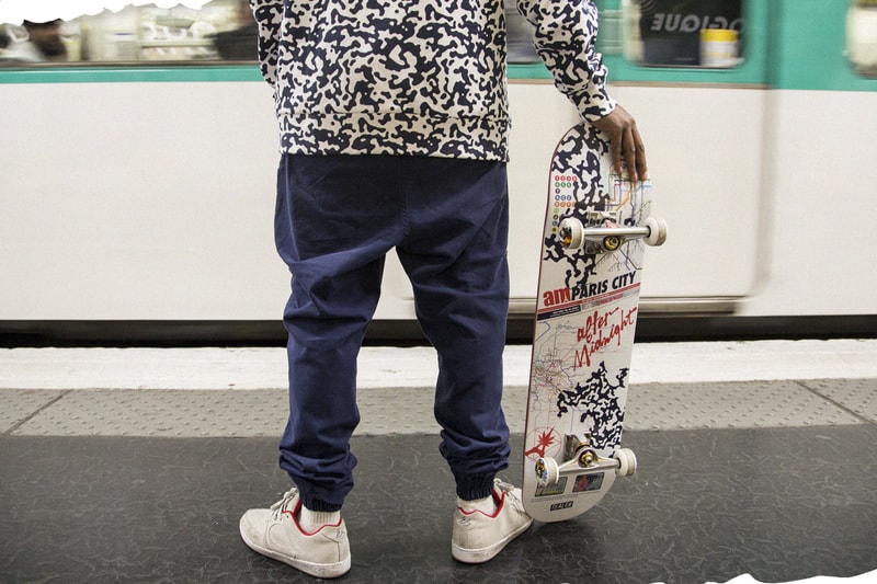 TEALER x Aftermidnight NYC Lookbook Skateboard Blue Trousers