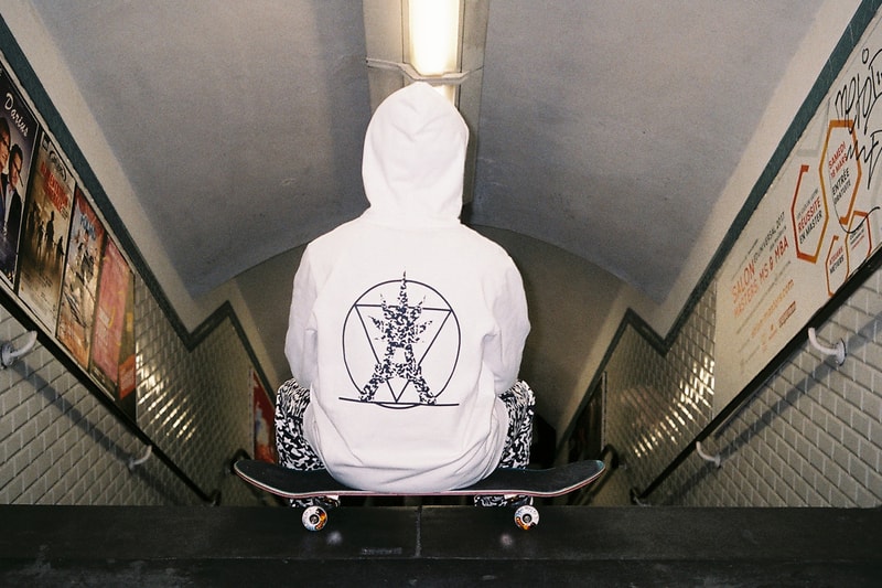 TEALER x Aftermidnight NYC Lookbook White Hoodie Reverse