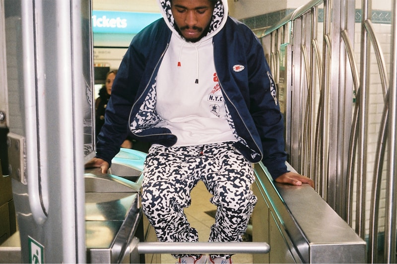 TEALER x Aftermidnight NYC Lookbook White Hoodie Jacket Print Trousers