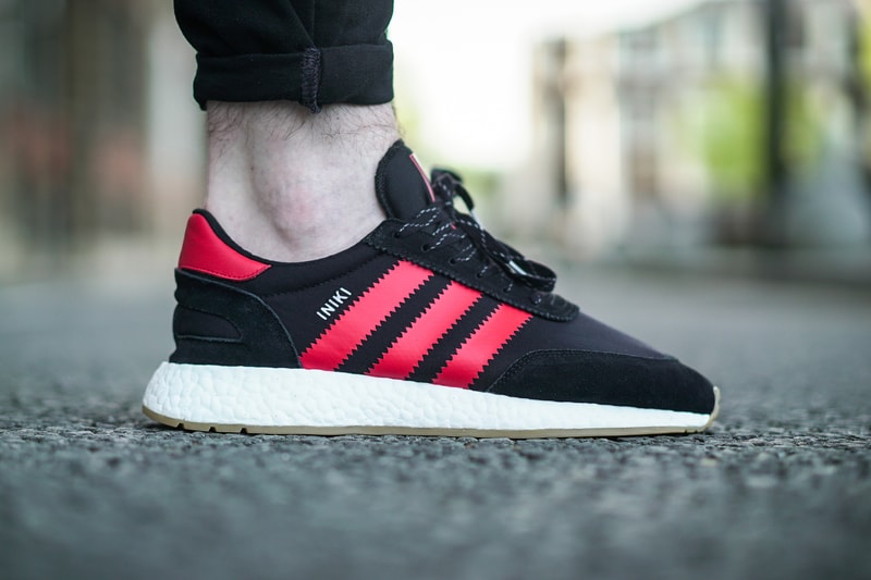adidas Originals Iniki Runner BOOST London Exclusive Red Black