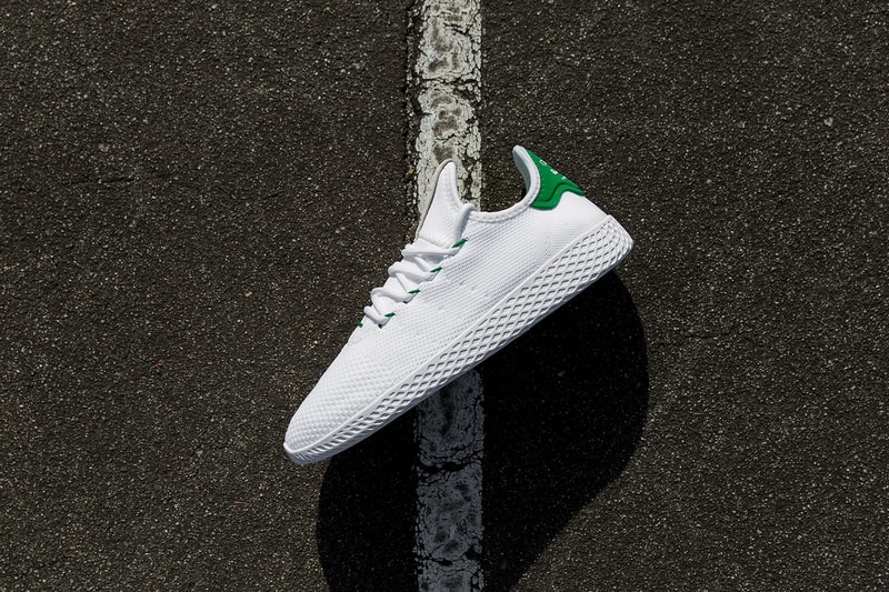 Pharrell Williams adidas tennis hue human race colorway yellow gold