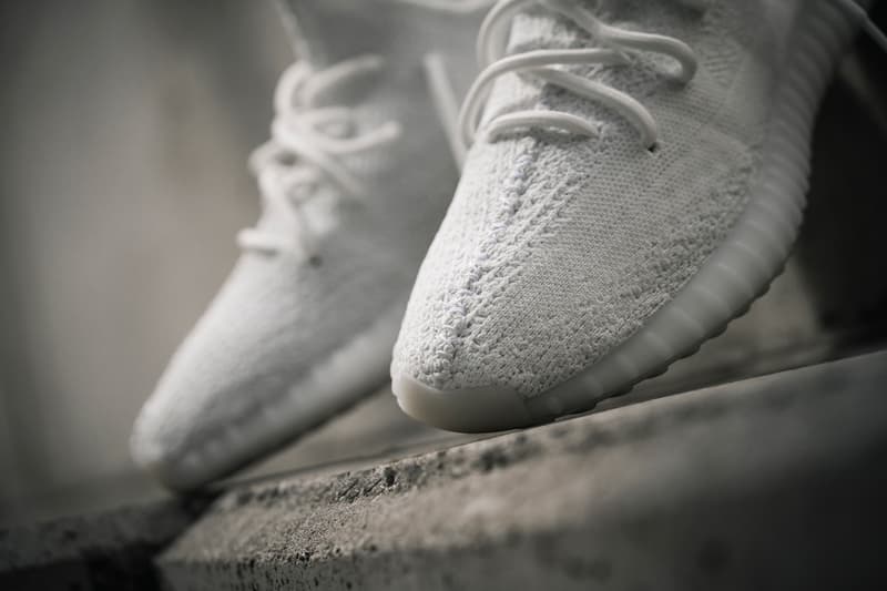 Kanye West adidas Originals YEEZY BOOST 350 V2 Cream White On Feet Closer Look