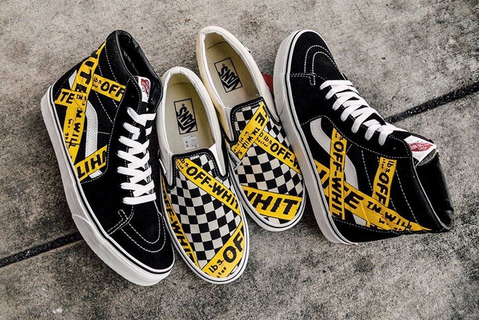 Vans with off white Clearance