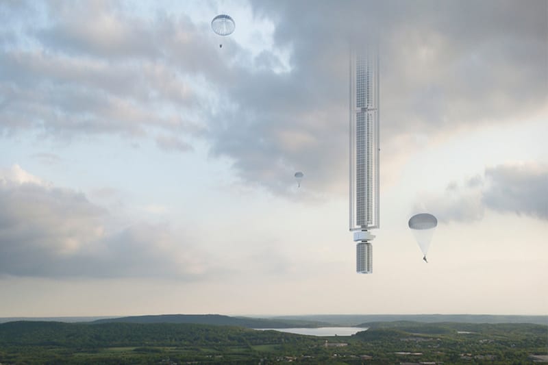 This Huge Skyscraper Is Designed to Hang From an Asteroid in Space