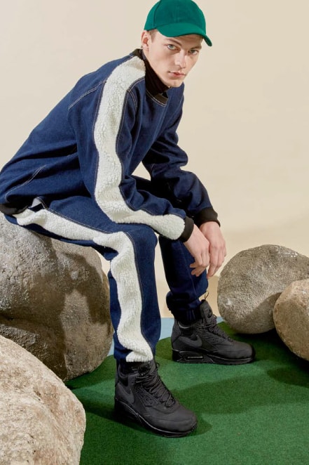 ANDREA CREWS 2017 Fall/Winter Lookbook Shearling Denim Maroussia Rebecq