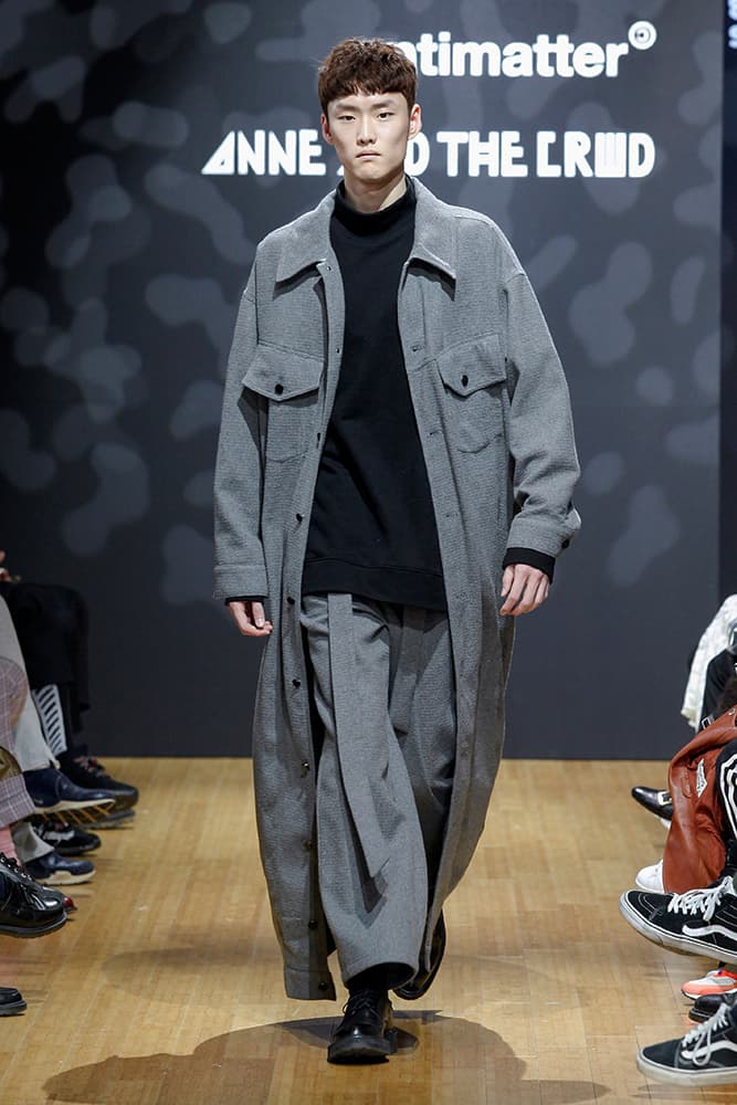 ANTIMATTER 2017 Fall Winter Grey Collection Seoul Fashion Week 2017