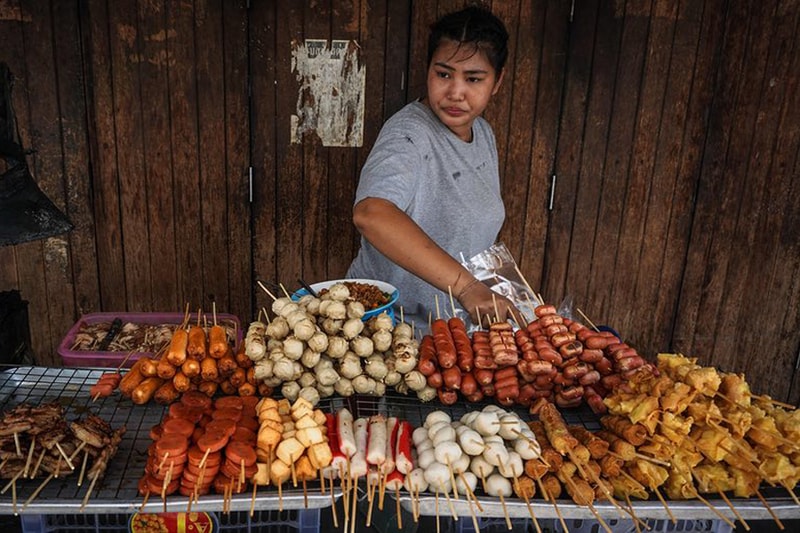 Bangkok Street Food Vendors Thailand