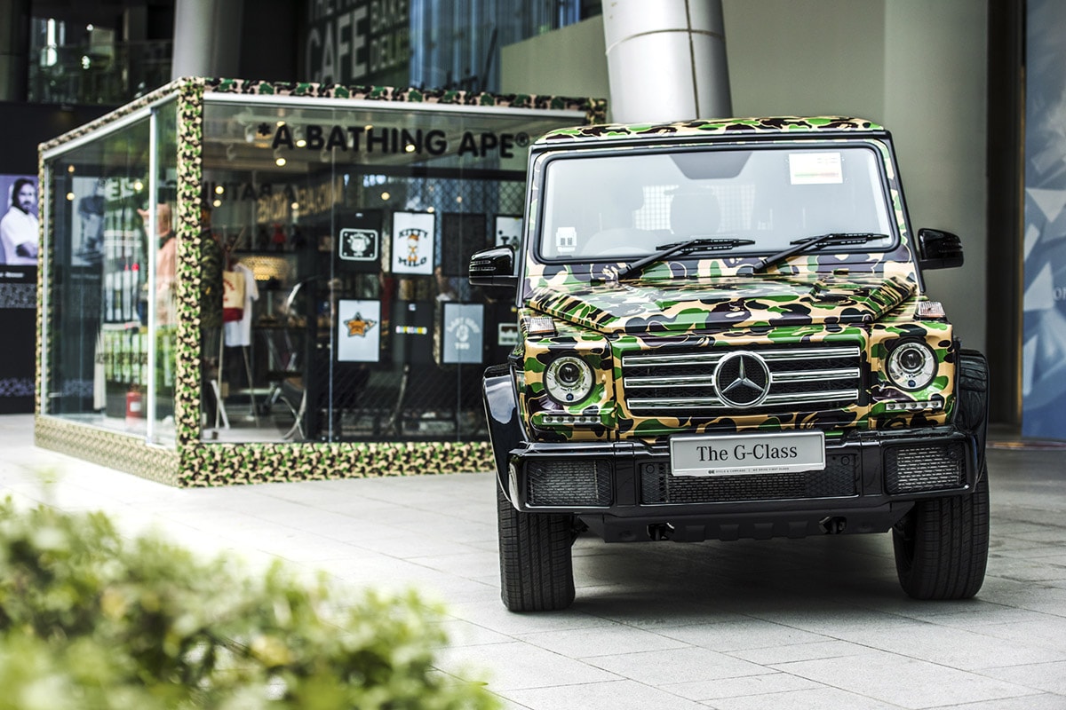 BAPE Exhibition Singapore Streetwear Fashion Mercedes-Benz G-Class Cars Toys