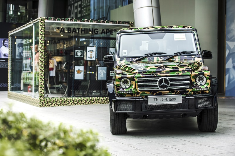 BAPE Exhibition Singapore Streetwear Fashion Mercedes-Benz G-Class Cars Toys