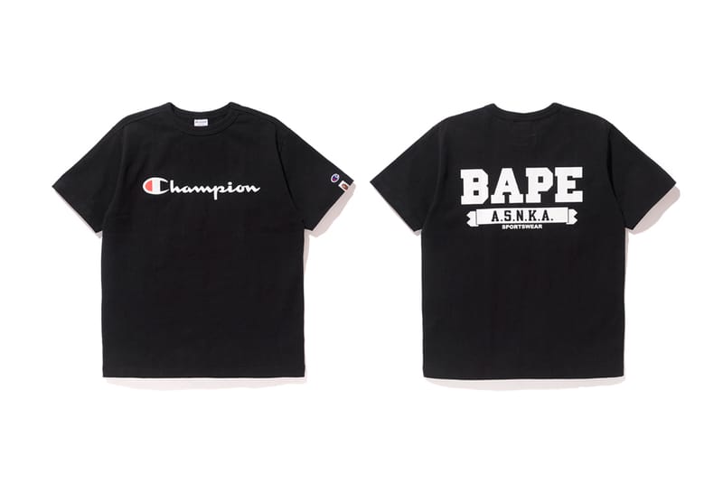 bape champion t shirt