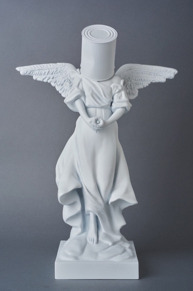Brandalism Medicom Toy Banksy Bomb Hugger Pink Angel Collectible Figurines