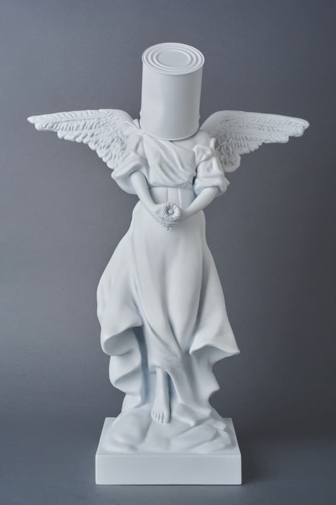 Brandalism Medicom Toy Banksy Bomb Hugger Pink Angel Collectible Figurines
