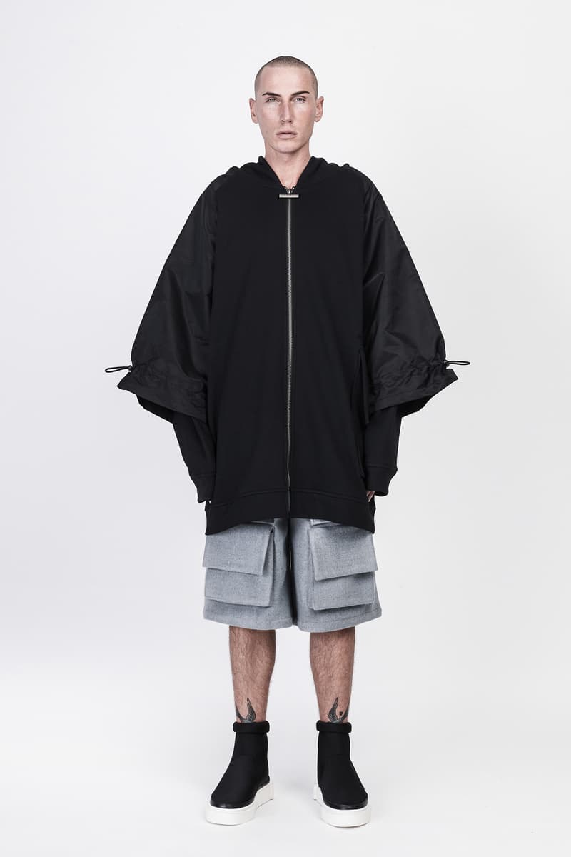 CGNY 2017 Spring Summer Black Poncho Zip