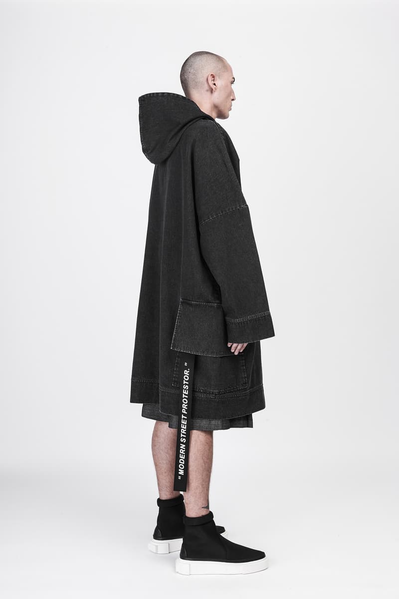 CGNY 2017 Spring Summer Black Poncho Zip