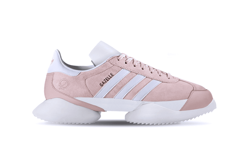 adidas gazelle silver green womens Yeezy Boost 350 V2 Custom Bone Sneaker - Pink Power main image 0